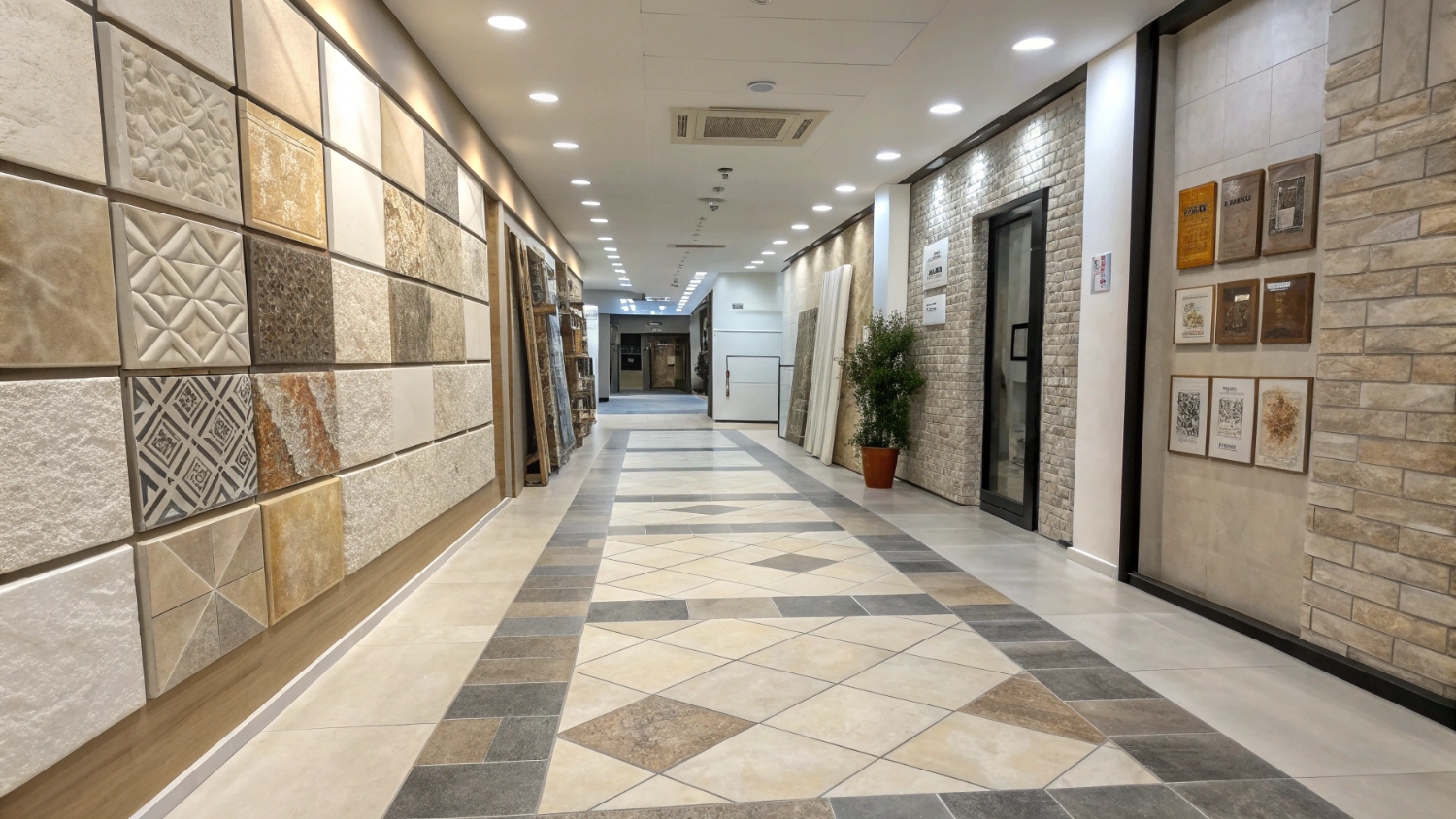 Керамическая плитка и керамогранит в интерьере прихожей